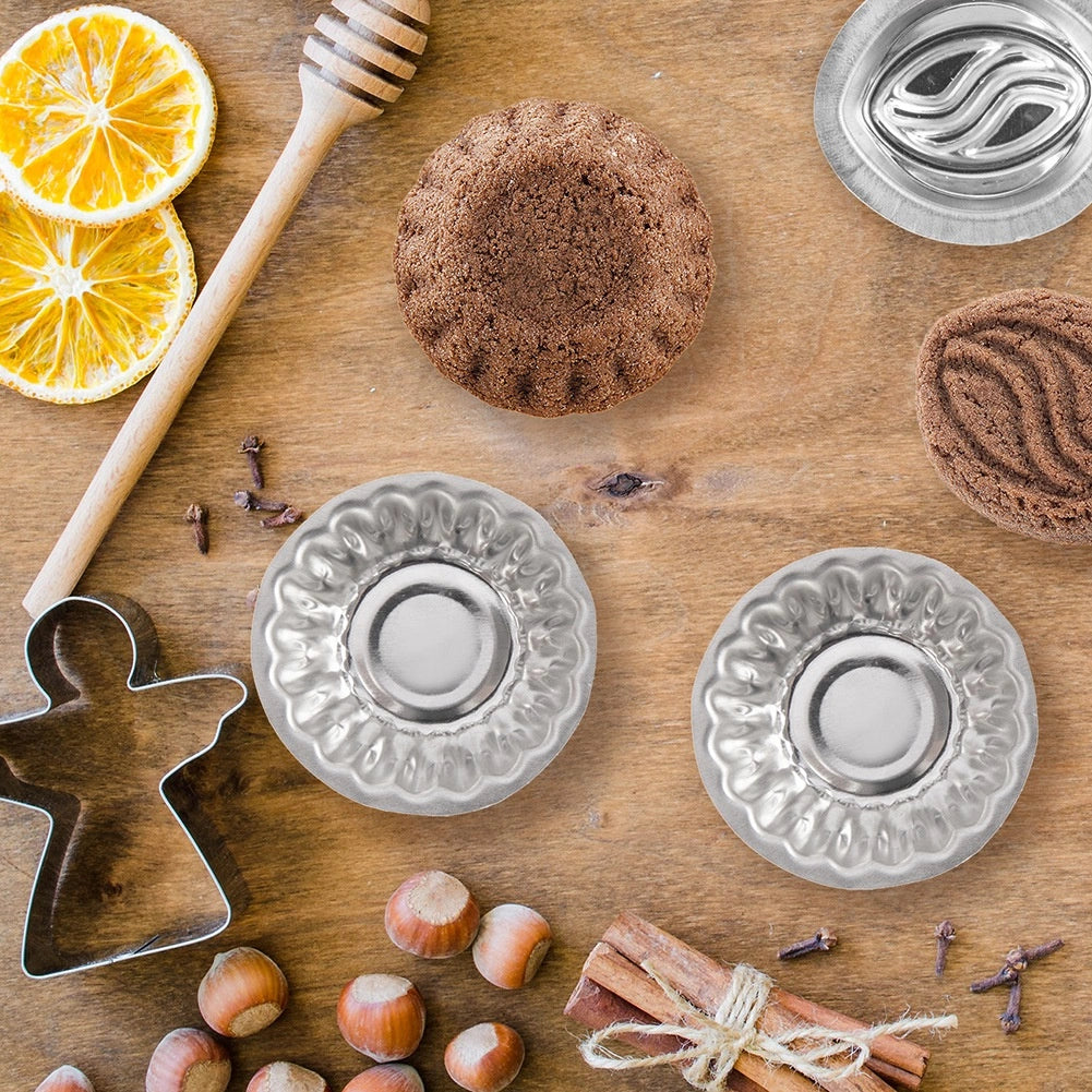 Cookie Cutters Set, Steel, 20 Pieces, Round Shape