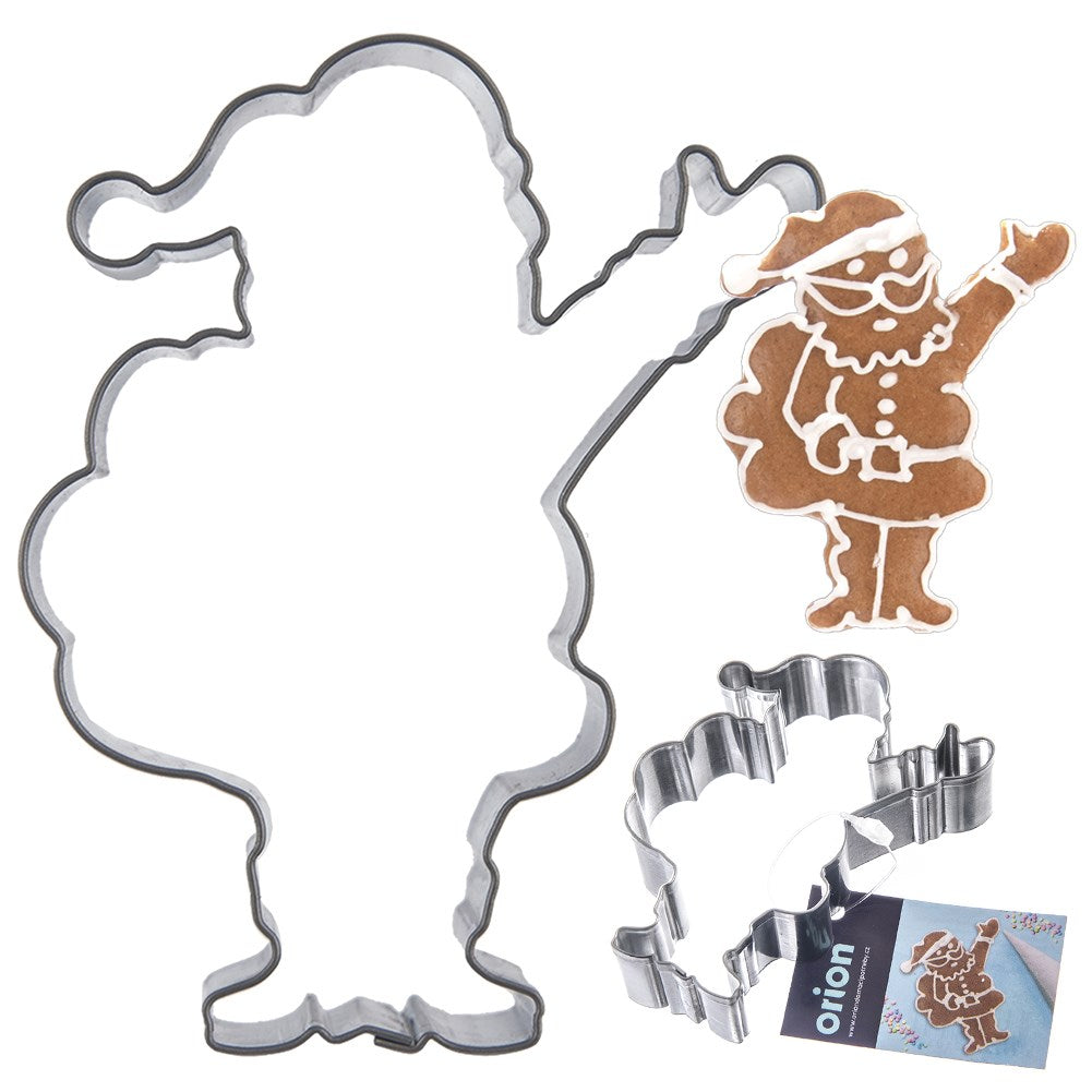 Cookie cutter steel Santa 7.3 cm