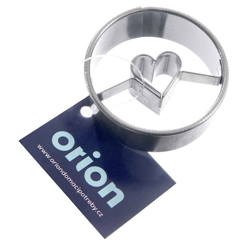 Cookie cutter steel circle heart 4.5 cm