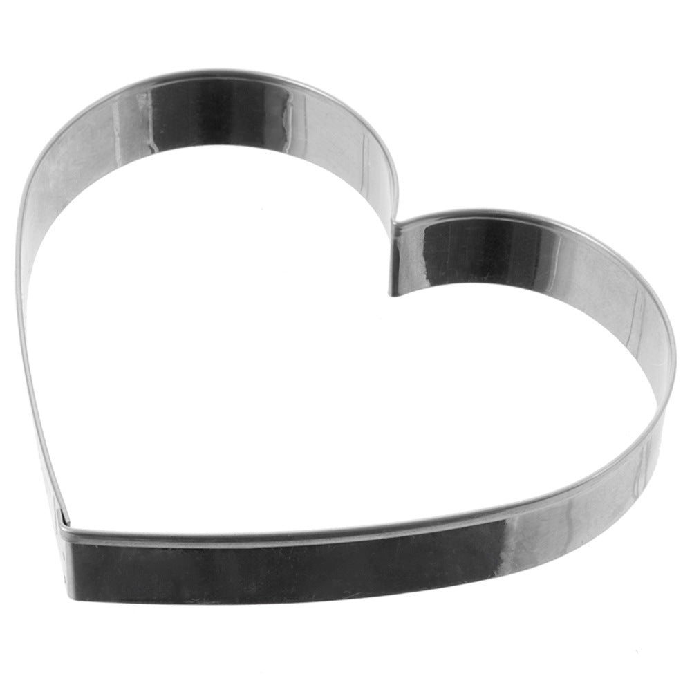 Cookie cutter steel heart 9.5 cm