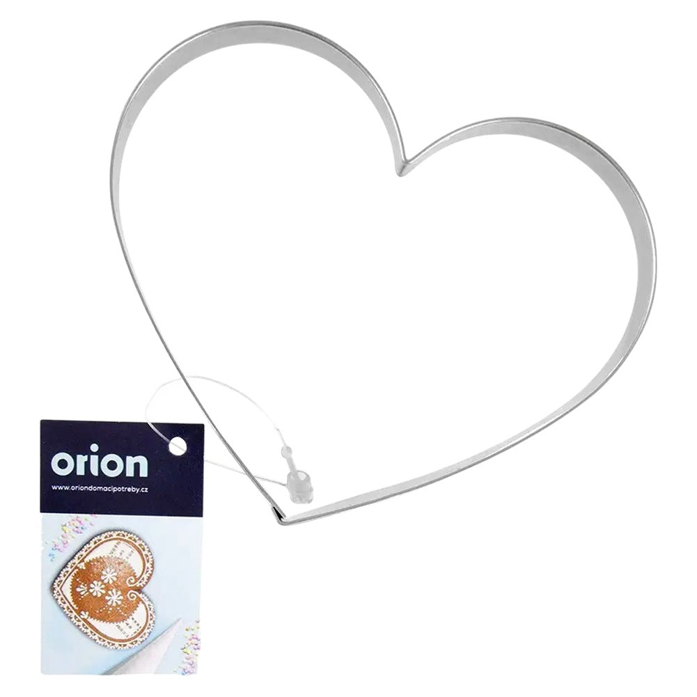 Cookie cutter steel heart 9.5 cm