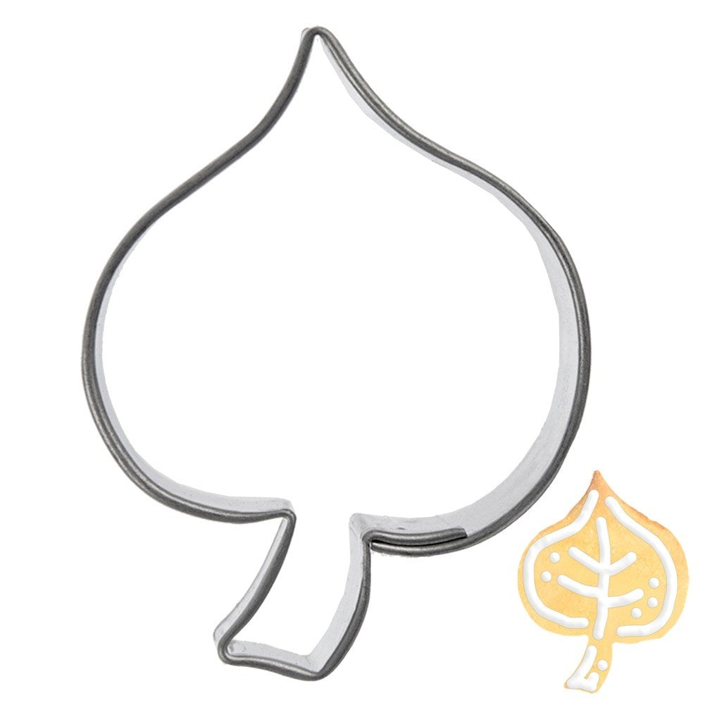 Cookie cutter steel leaf 4 cm