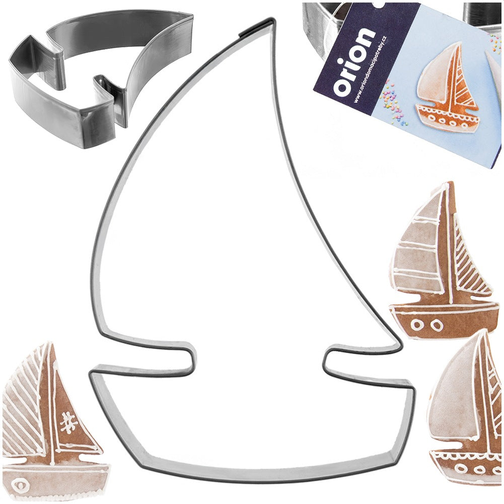 Cookie cutter steel sailboat 8.5 cm