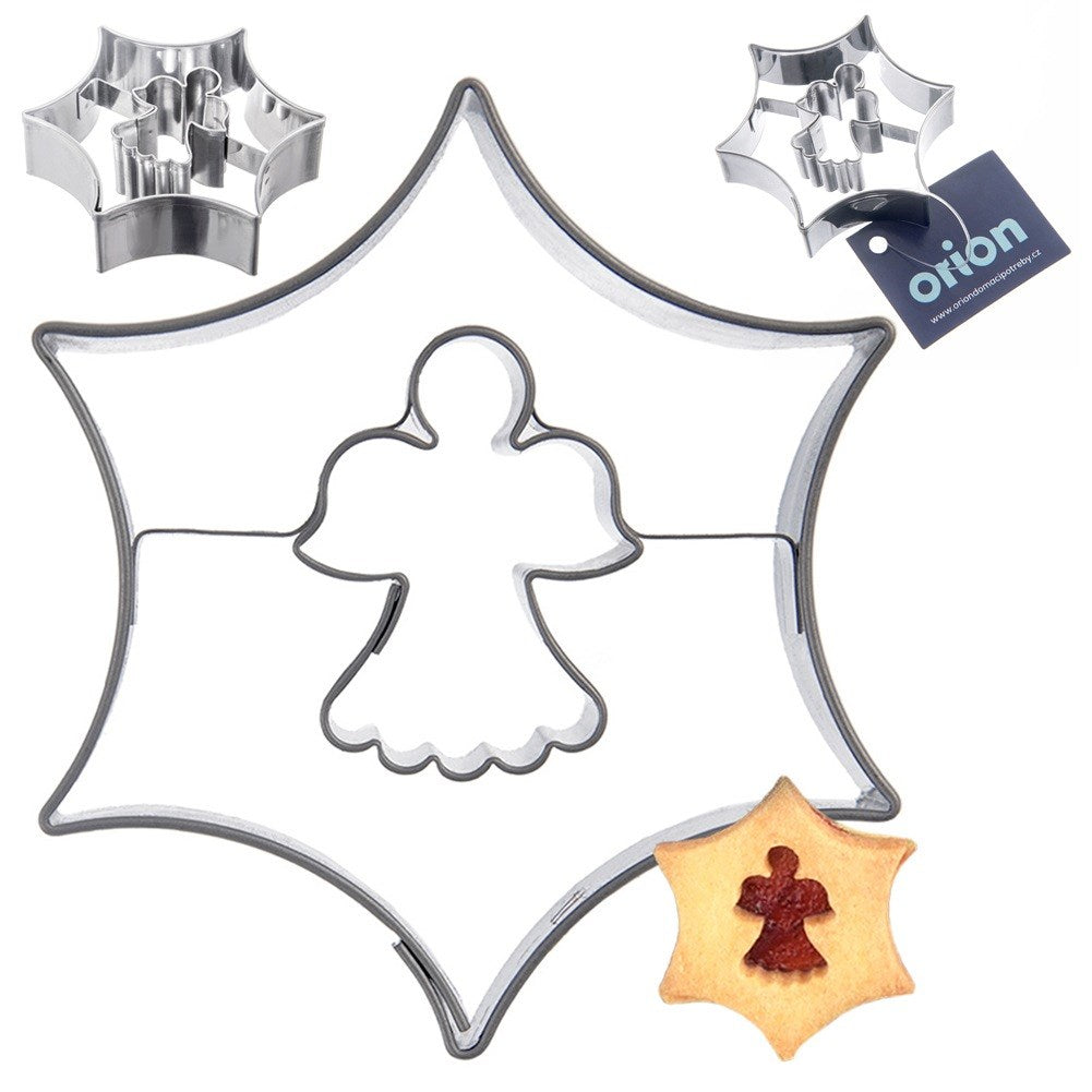Cookie cutter steel star angel 5.5 cm