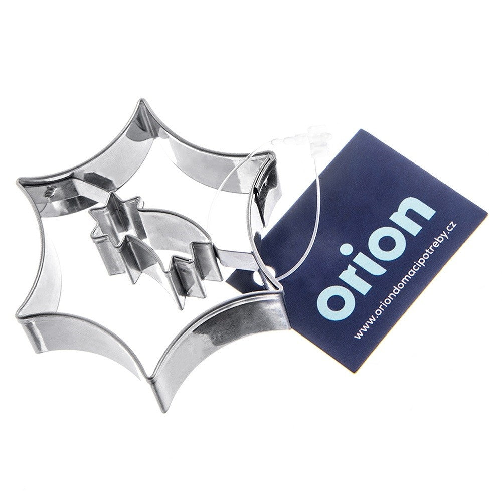 Cookie cutter steel star poinsettia 5.5 cm