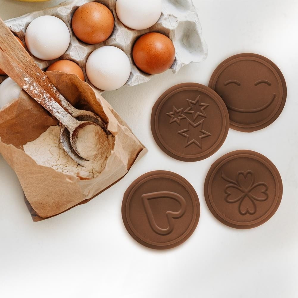 Cookie stamp set: Wooden stamp, Silicone tips & Forming ring