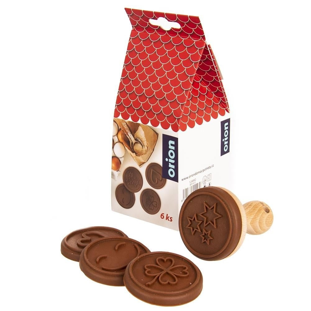 Cookie stamp set: Wooden stamp, Silicone tips & Forming ring