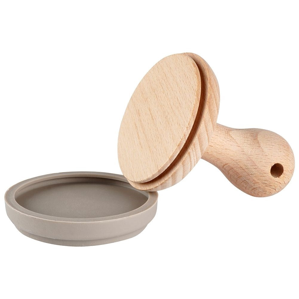 Cookie stamp with Home Baked text, removable silicone, 6 cm