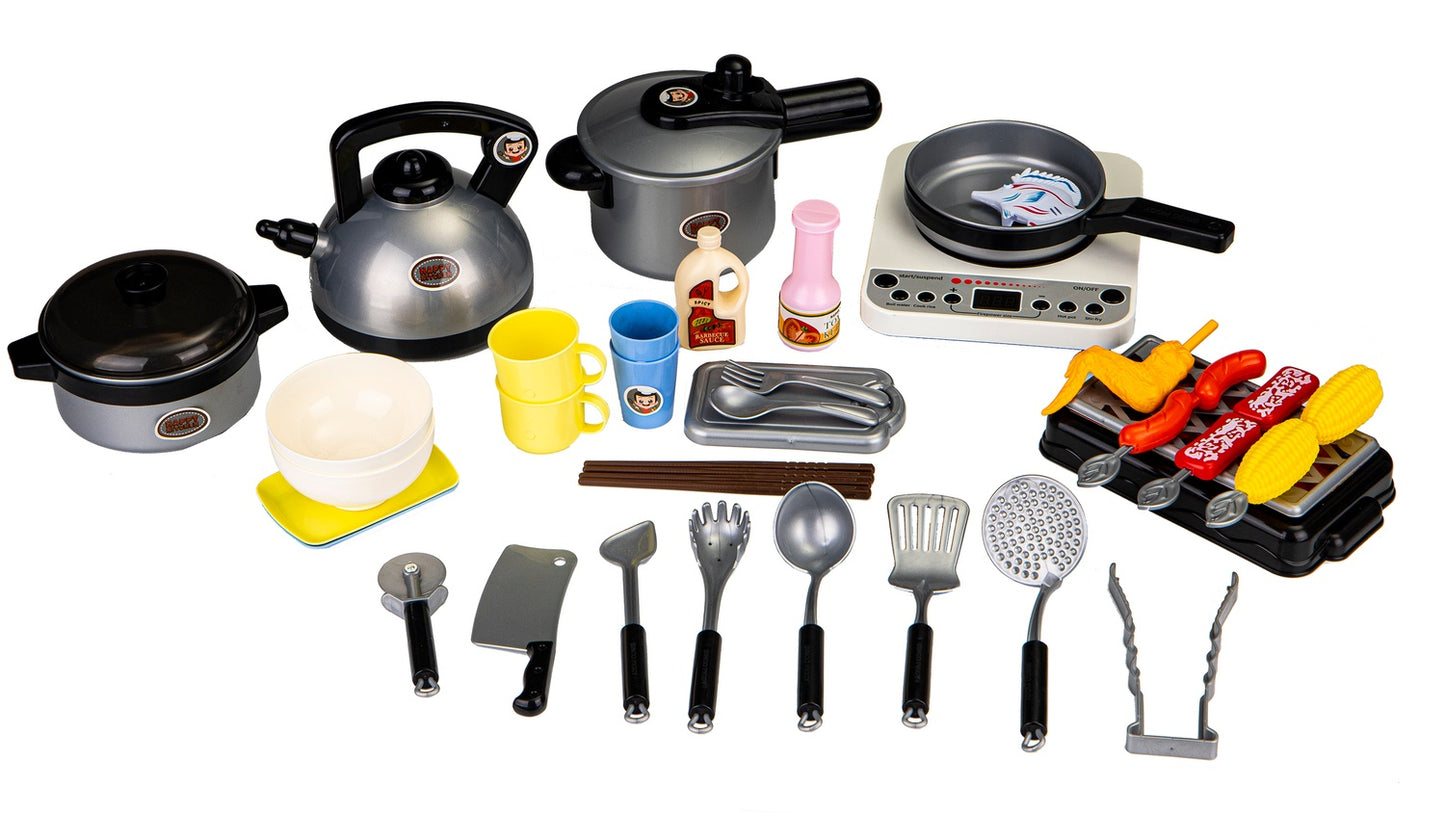 Cooking Grill Set 40 pcs. led sound