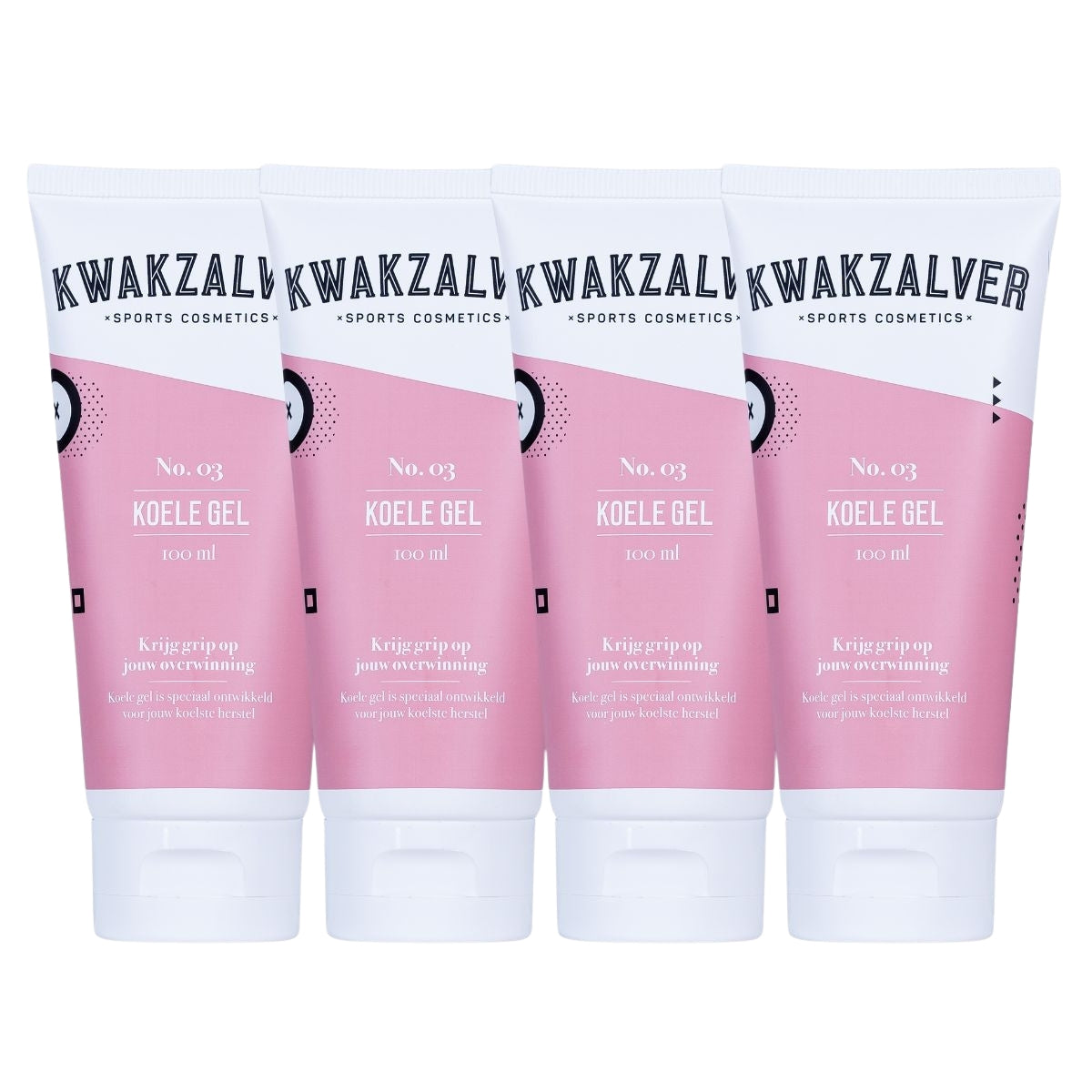Cooling Gel for Muscle Recovery, 4x100ml