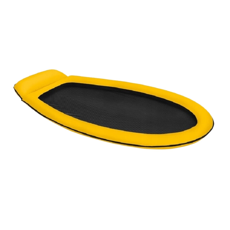 Cooling beach mattress with mesh for swimming, yellow 58836 INTEX