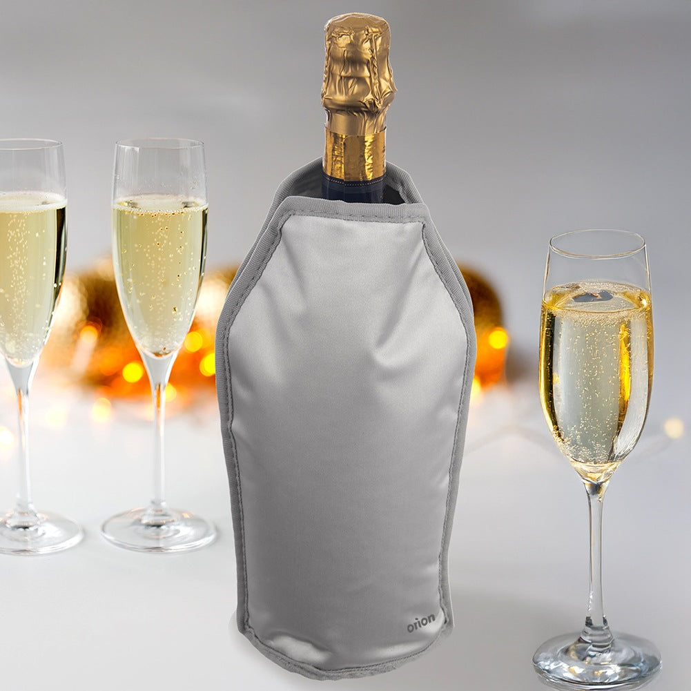 Cooling bottle cover silver