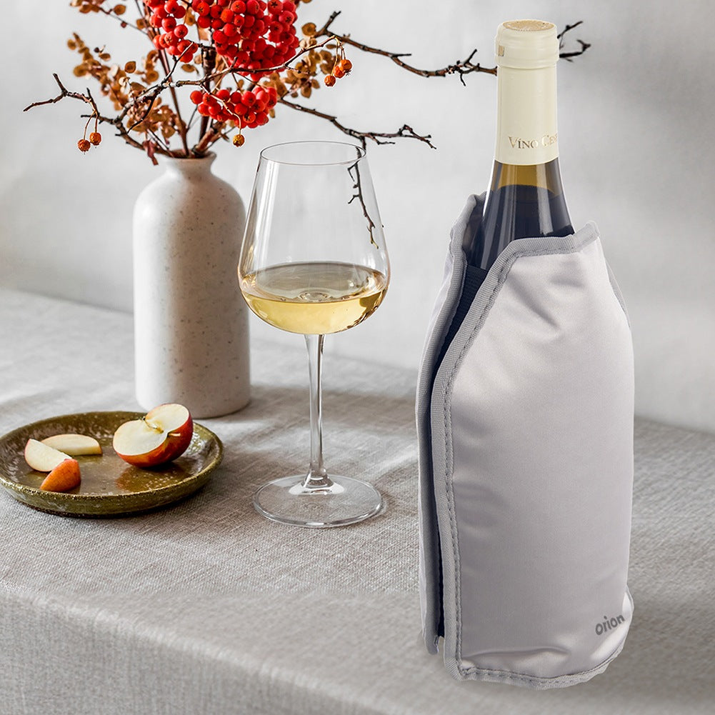 Cooling bottle cover silver
