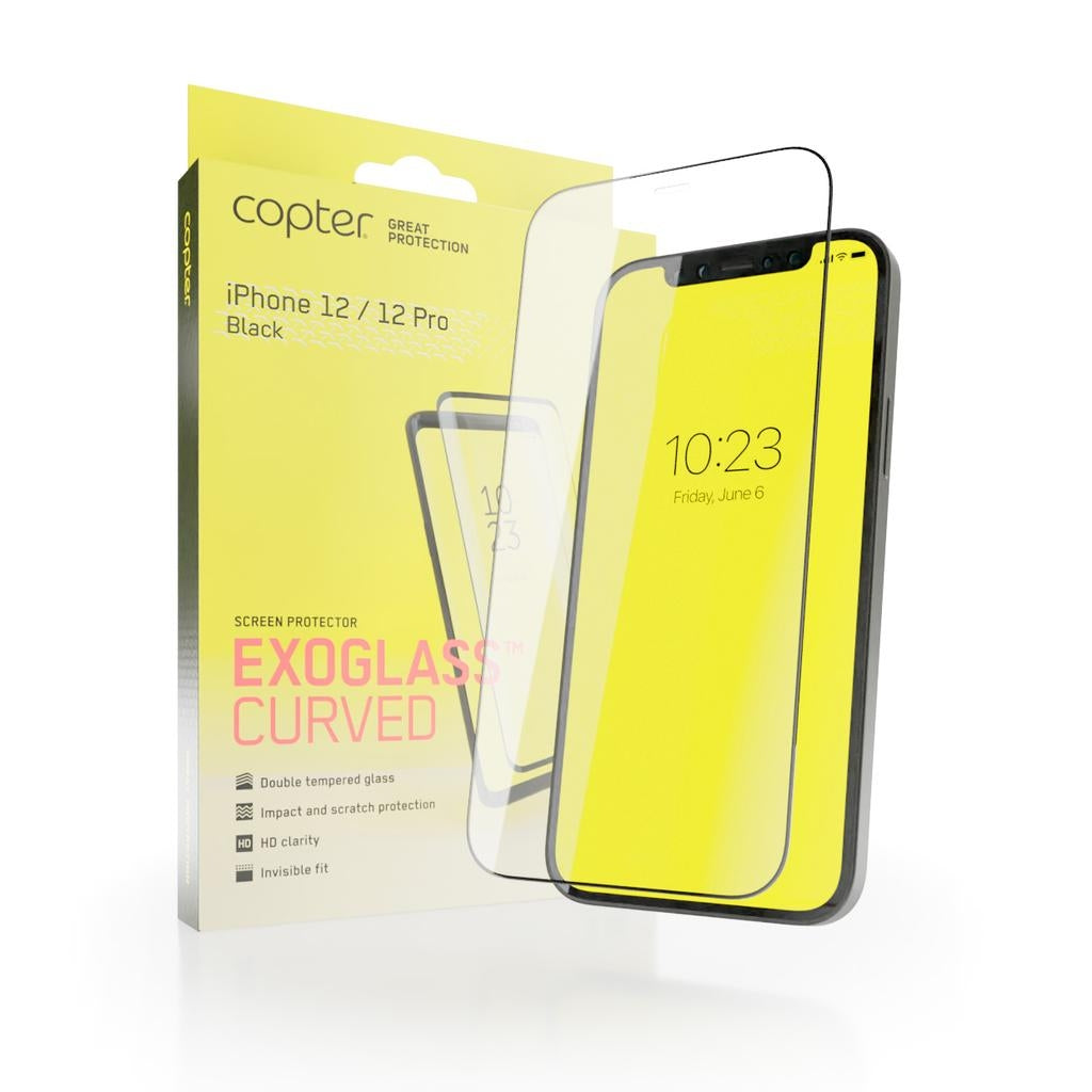 Copter Exoglass Curved Frame for iPhone 12 Pro & iPhone 12 6.1" - Black