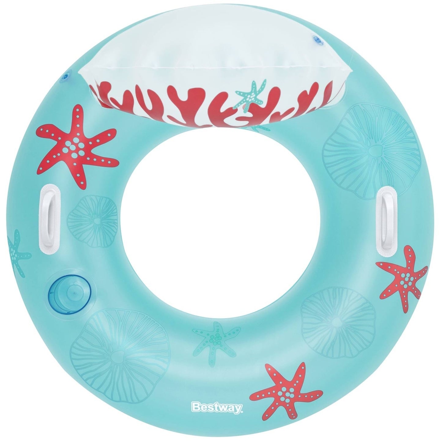 Coral Bliss swimming ring with backrest 107 x 113 cm Bestway 43730