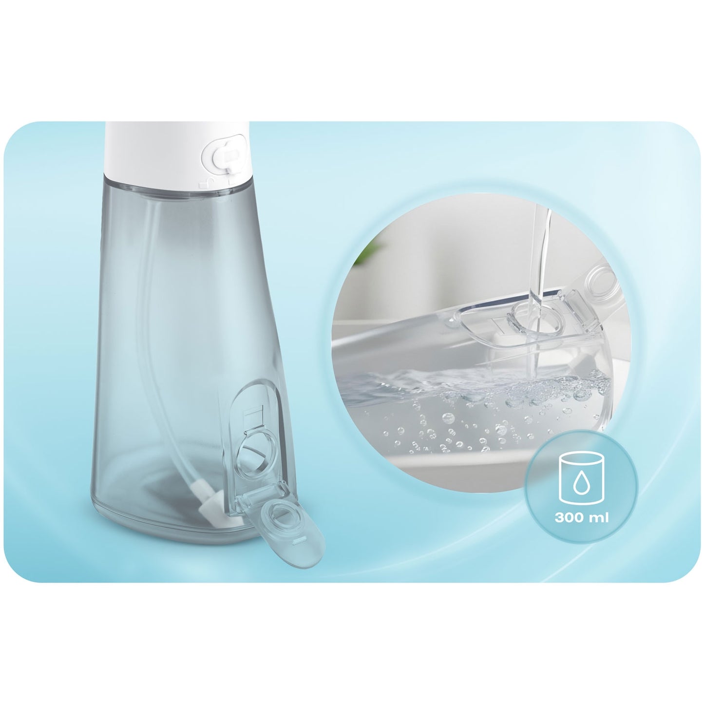 Cordless Dental Water Flosser, 5 Modes, 300ml Tank