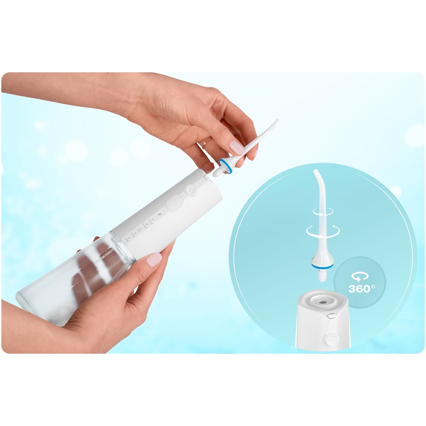 Cordless Dental Water Flosser, 5 Modes, 300ml Tank