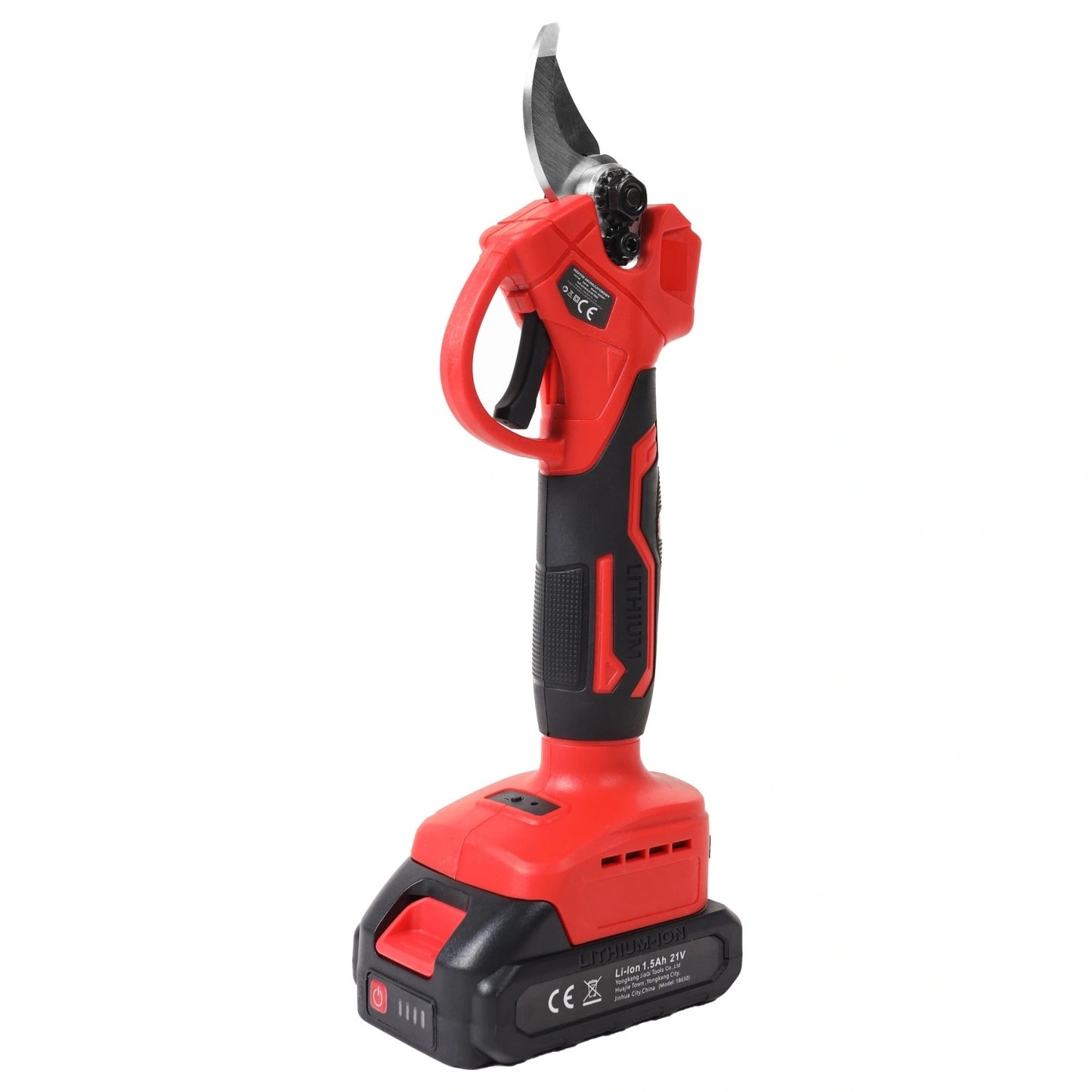 Cordless Electric Pruning Shears 21V, 30mm Cut, 2 Batteries