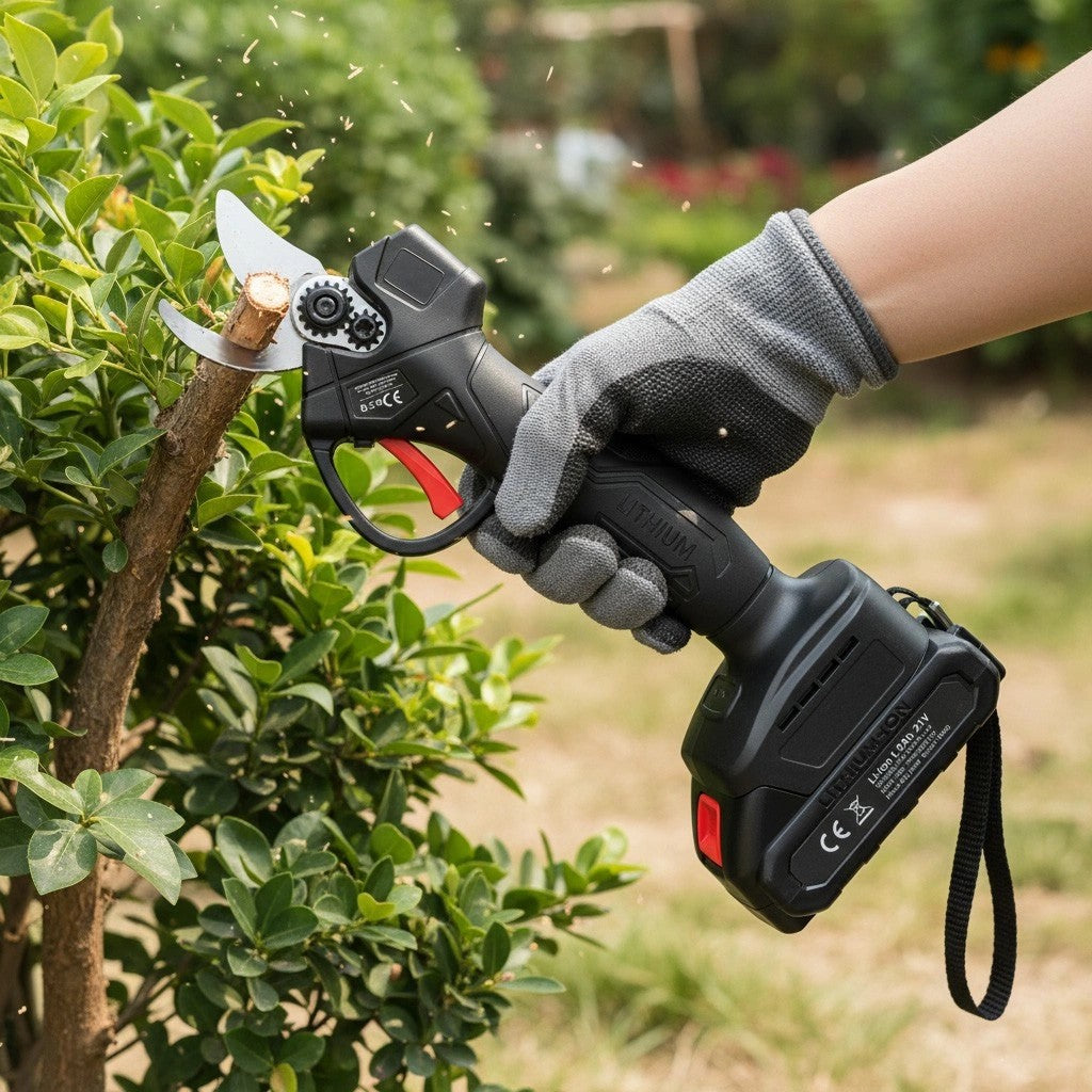 Cordless Electric Pruning Shears 21V, 30mm Cutting Diameter