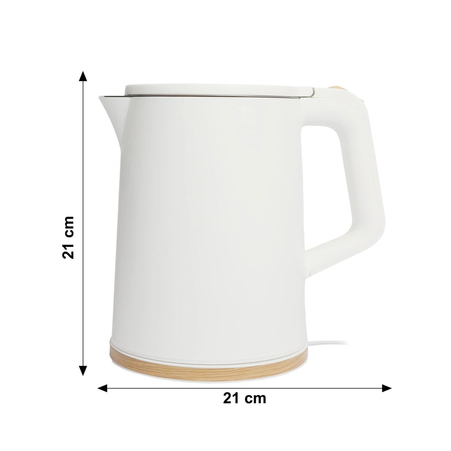 Cordless Electric Travel Kettle, 1.2L, 1500W, White