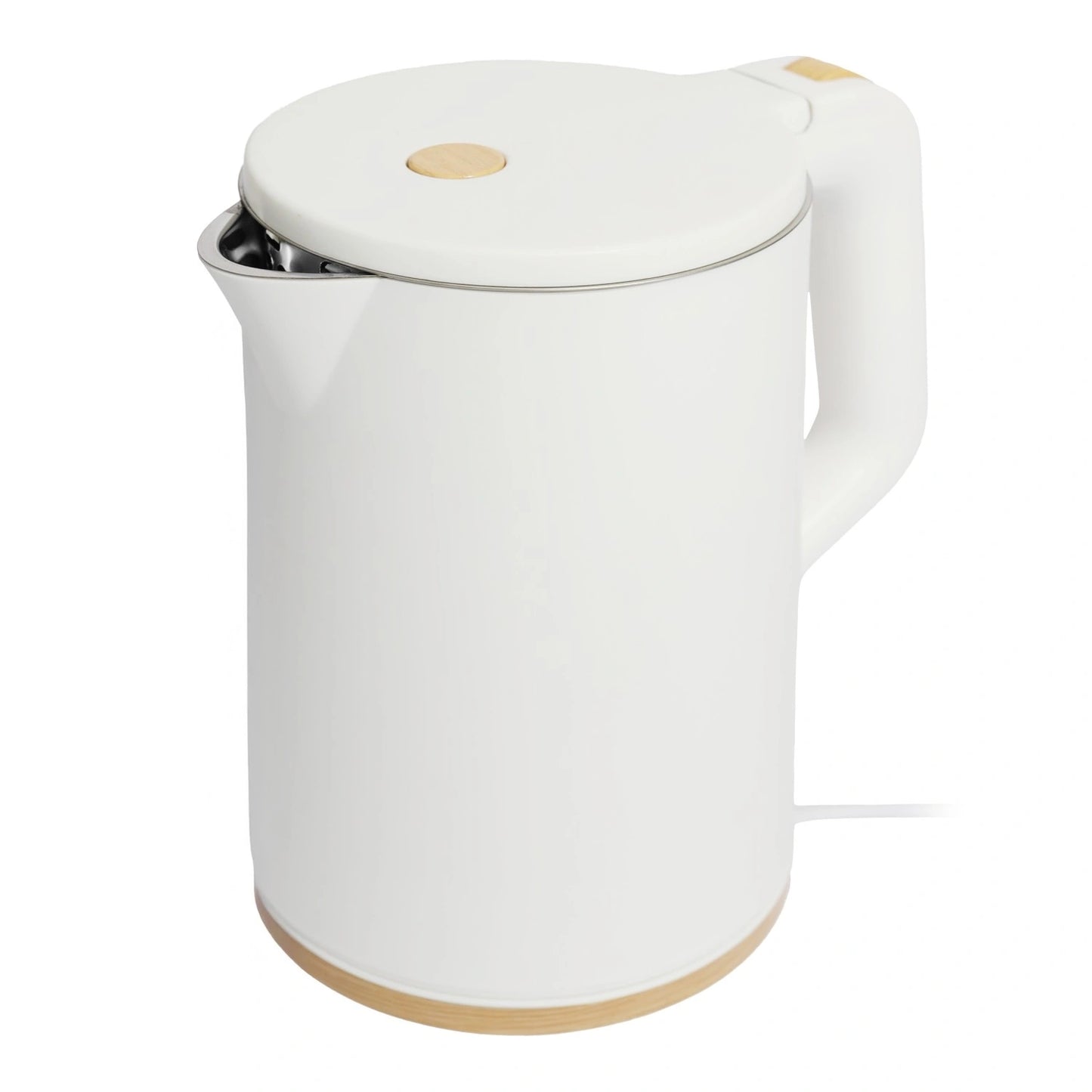 Cordless Electric Travel Kettle, 1.2L, 1500W, White