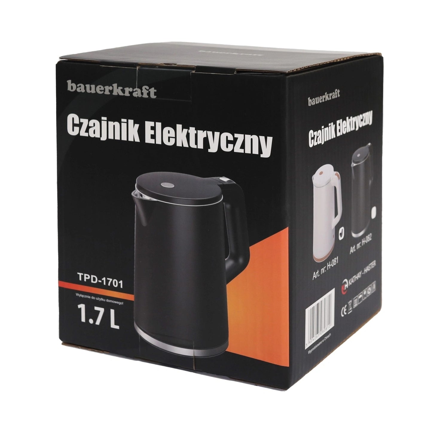 Cordless Electric Travel Kettle, 1.7L, 1500W, Black