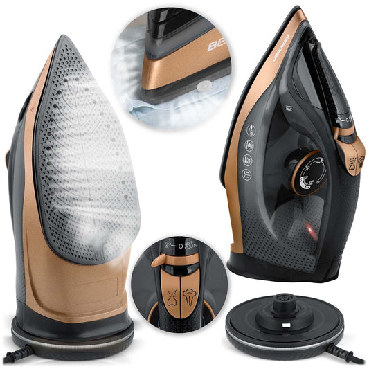 Cordless Steam Iron 2600W, Ceramic Soleplate, 320ml