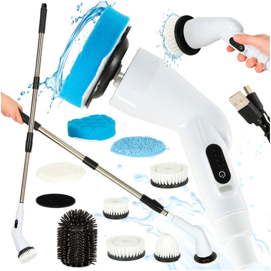 Cordless rotary electric washer brush