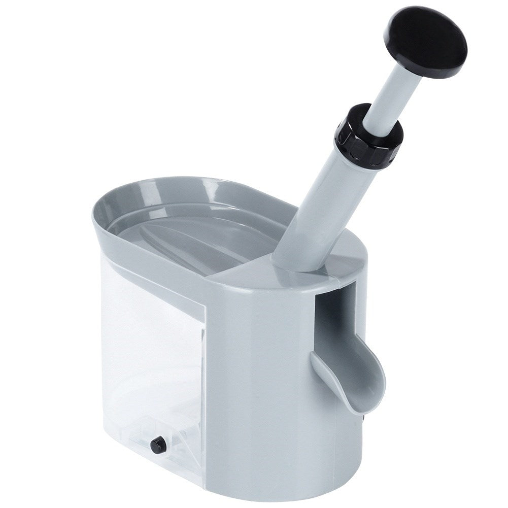 Core cherries and olives quickly with a suction cup corer
