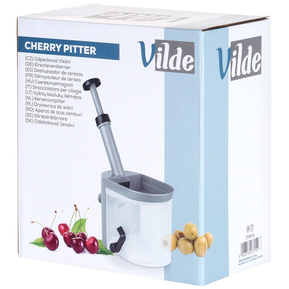 Core cherries and olives quickly with a suction cup corer