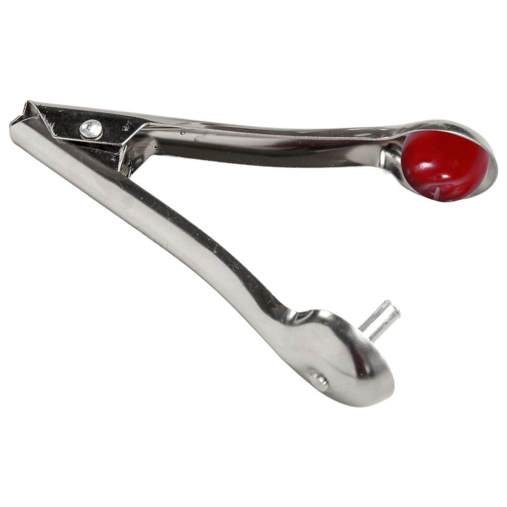 Core remover in stainless steel for cherries and olives