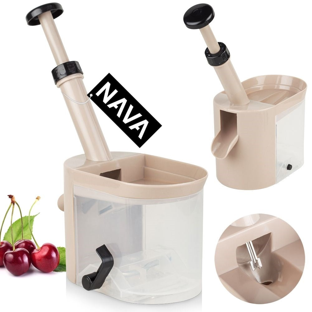 Core remover with suction cup and removable container