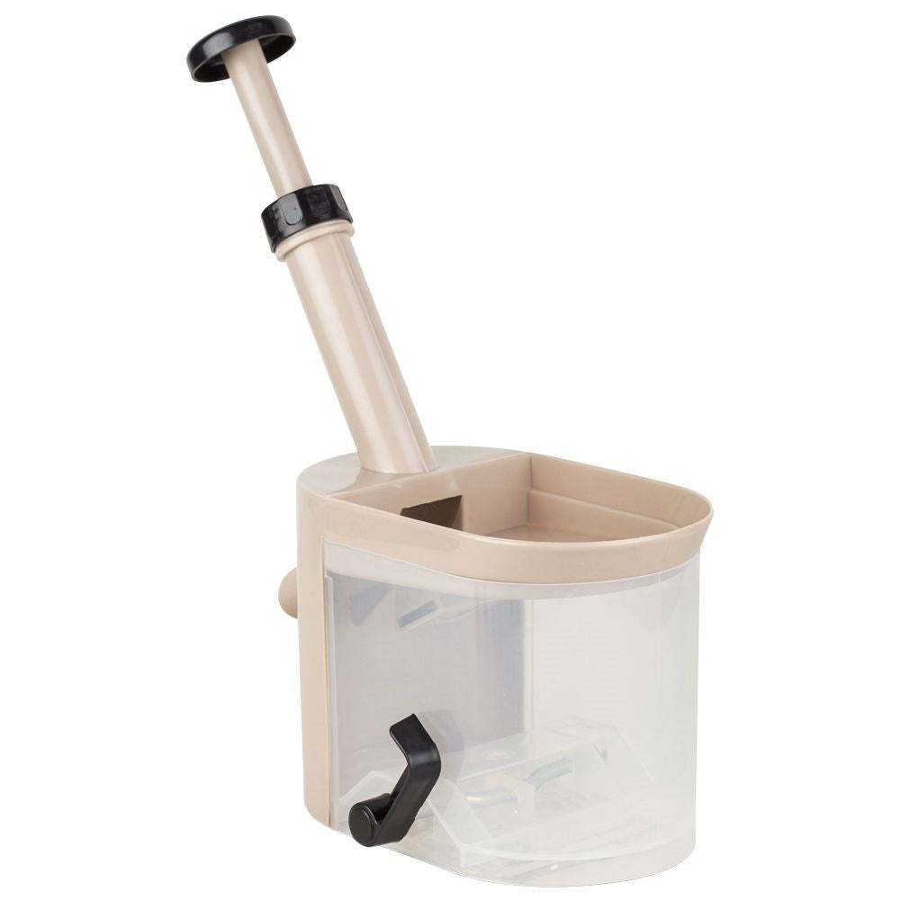 Core remover with suction cup and removable container