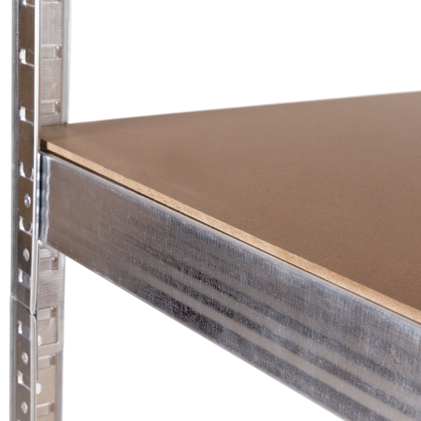 Corner Storage Rack 180x90x40 cm Galvanized Steel, 5 Shelves, 875 kg Capacity ModernHome