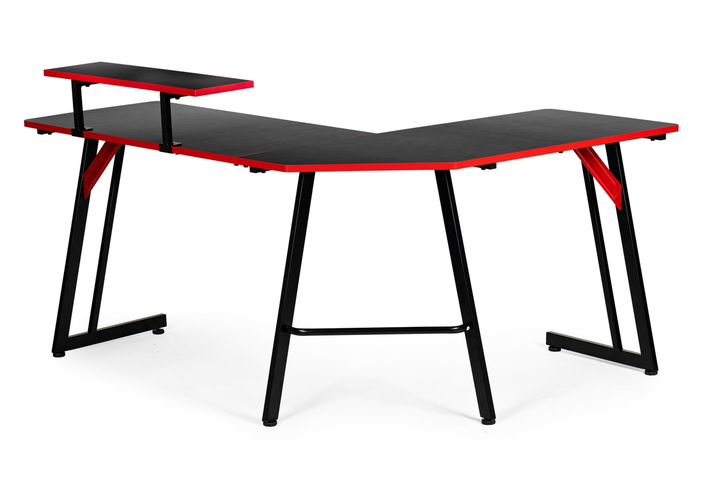 Corner gaming desk, computer table, shelf