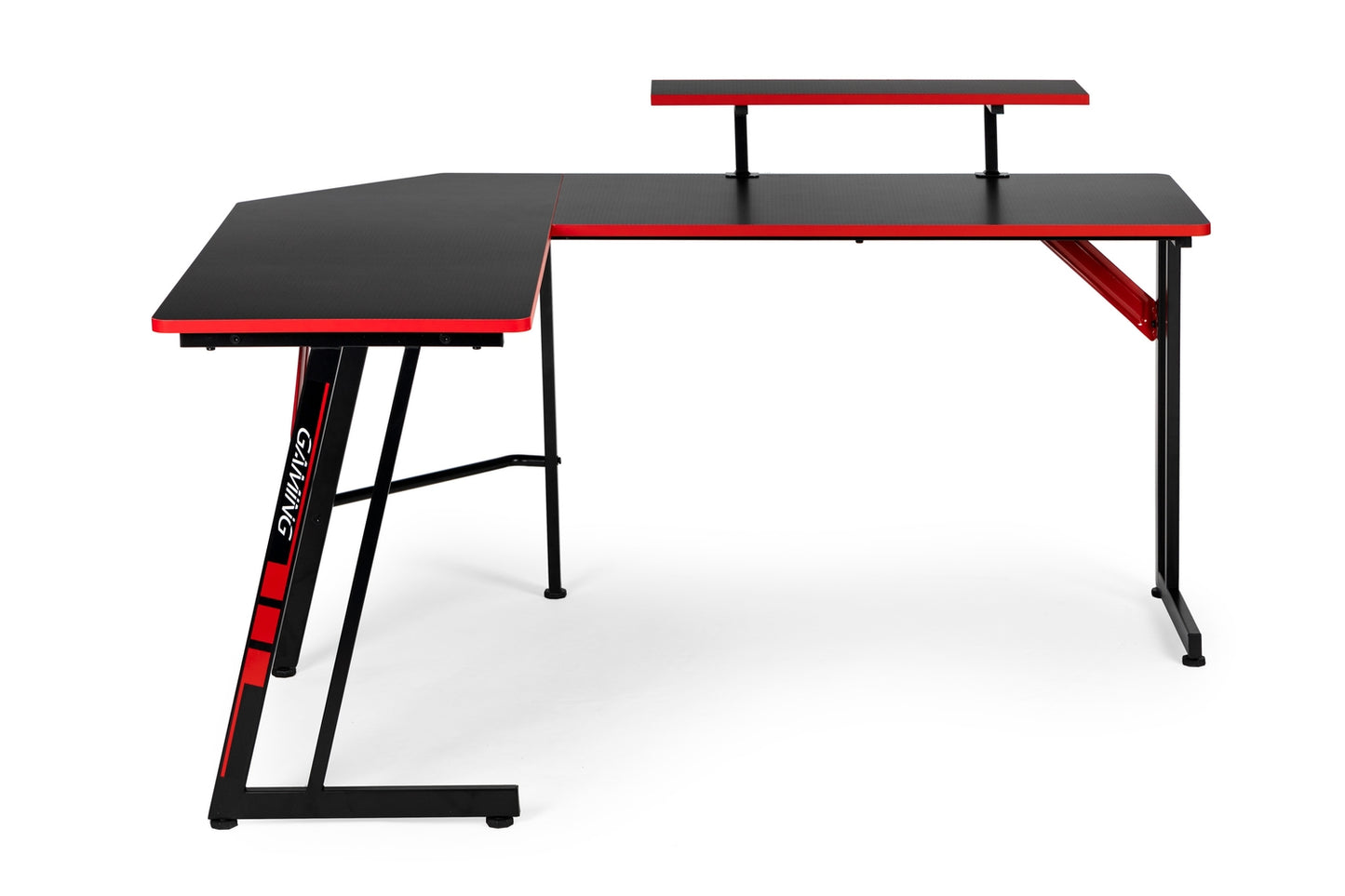 Corner gaming desk, computer table, shelf
