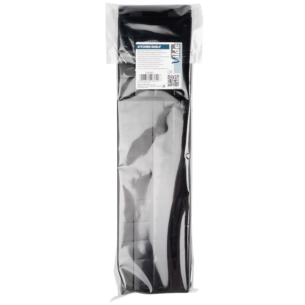 Corner kitchen shelf black 47x32x15.5 cm