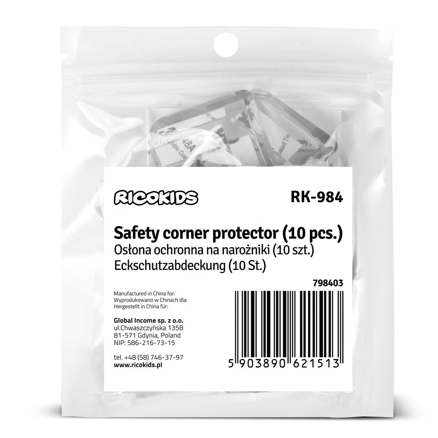 Corner protection - 10 pcs Ricokids RK-984