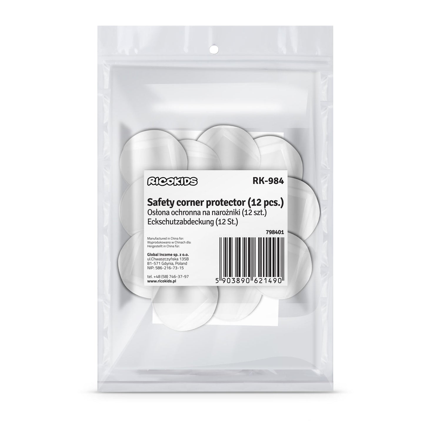 Corner protection - 12-pack Ricokids RK-984