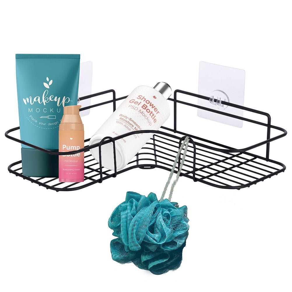 Corner shelf for the bathroom - Self-adhesive and durable