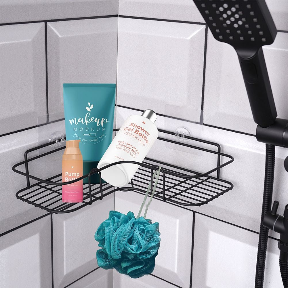 Corner shelf for the bathroom - Self-adhesive and durable