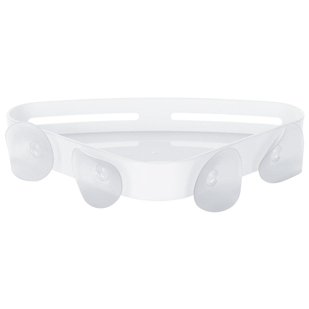 Corner shower shelf with suction cups 23x15 cm