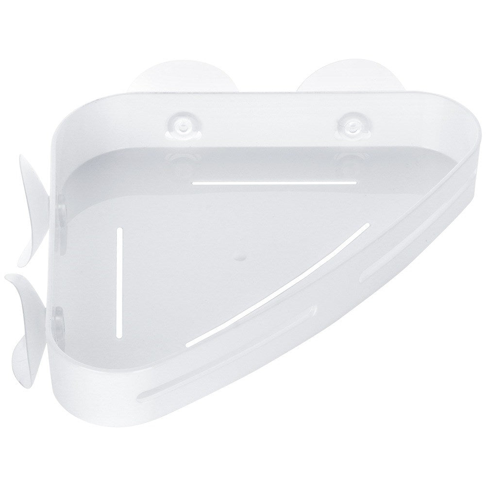 Corner shower shelf with suction cups 23x15 cm