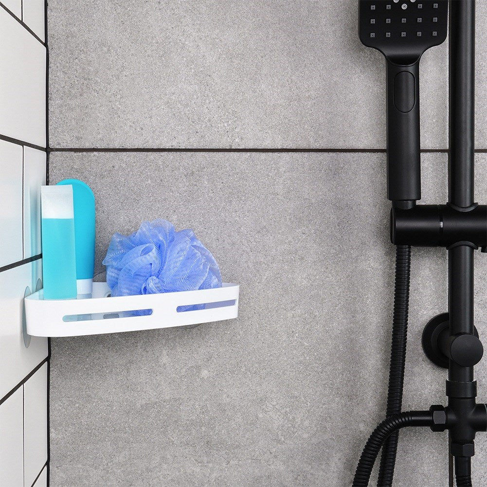 Corner shower shelf with suction cups 23x15 cm