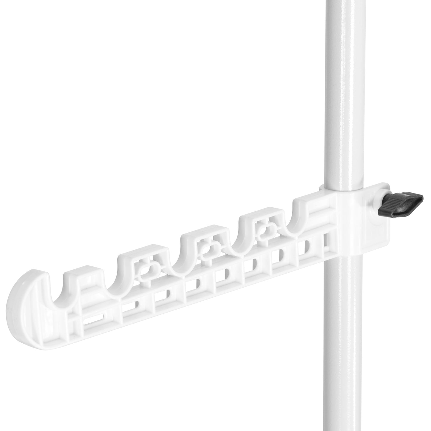 Corner telescopic bathroom shelf, 4 shelves, hanger