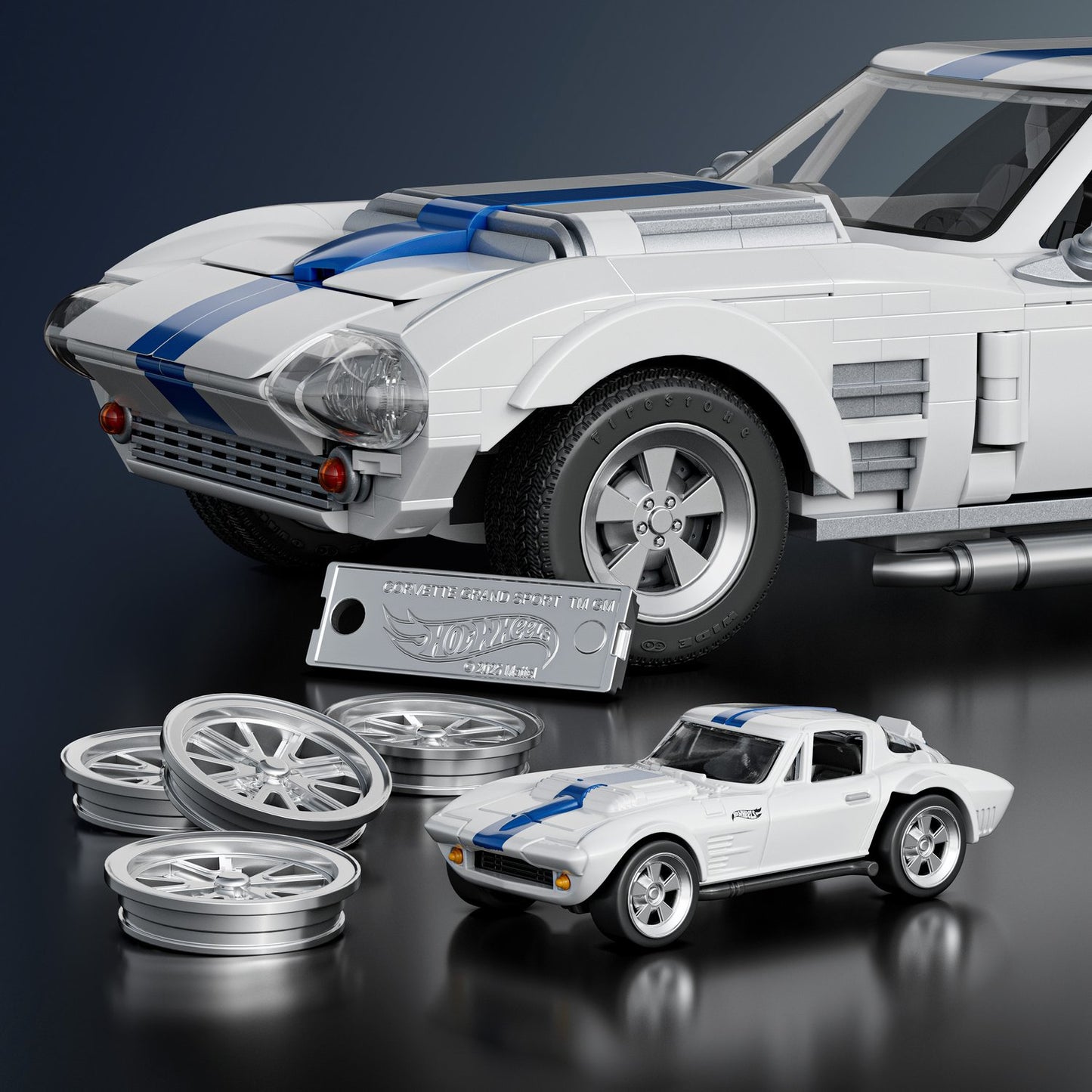 Corvette Grand Sport Model Kit, 1:16 Scale, 900 Parts