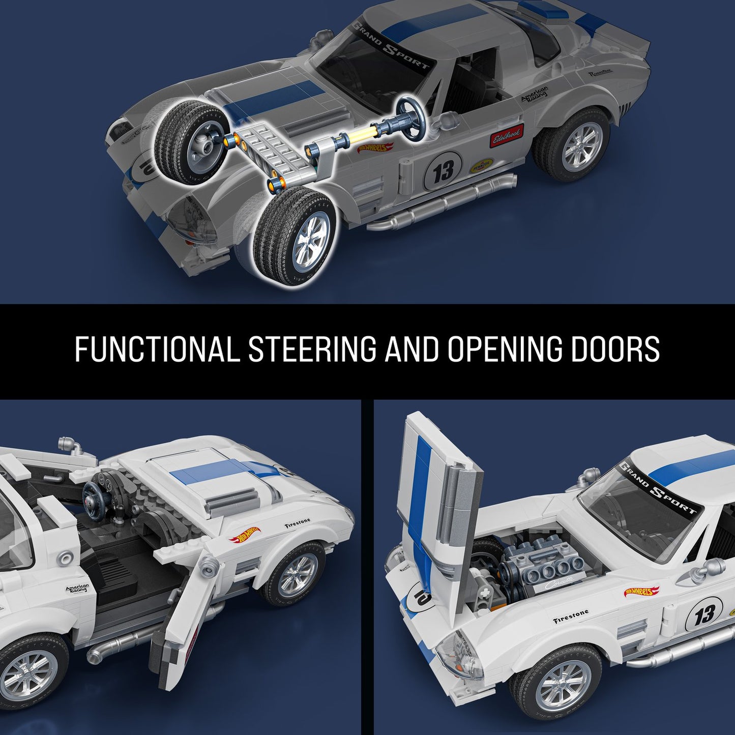 Corvette Grand Sport Model Kit, 1:16 Scale, 900 Parts