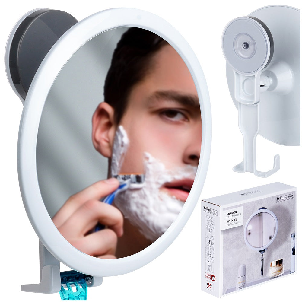 Cosmetic mirror with suction cup