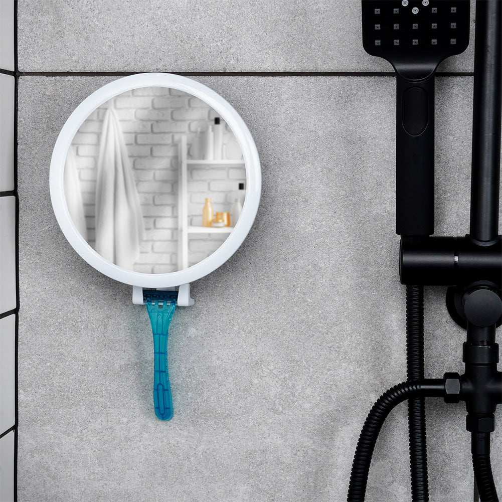 Cosmetic mirror with suction cup