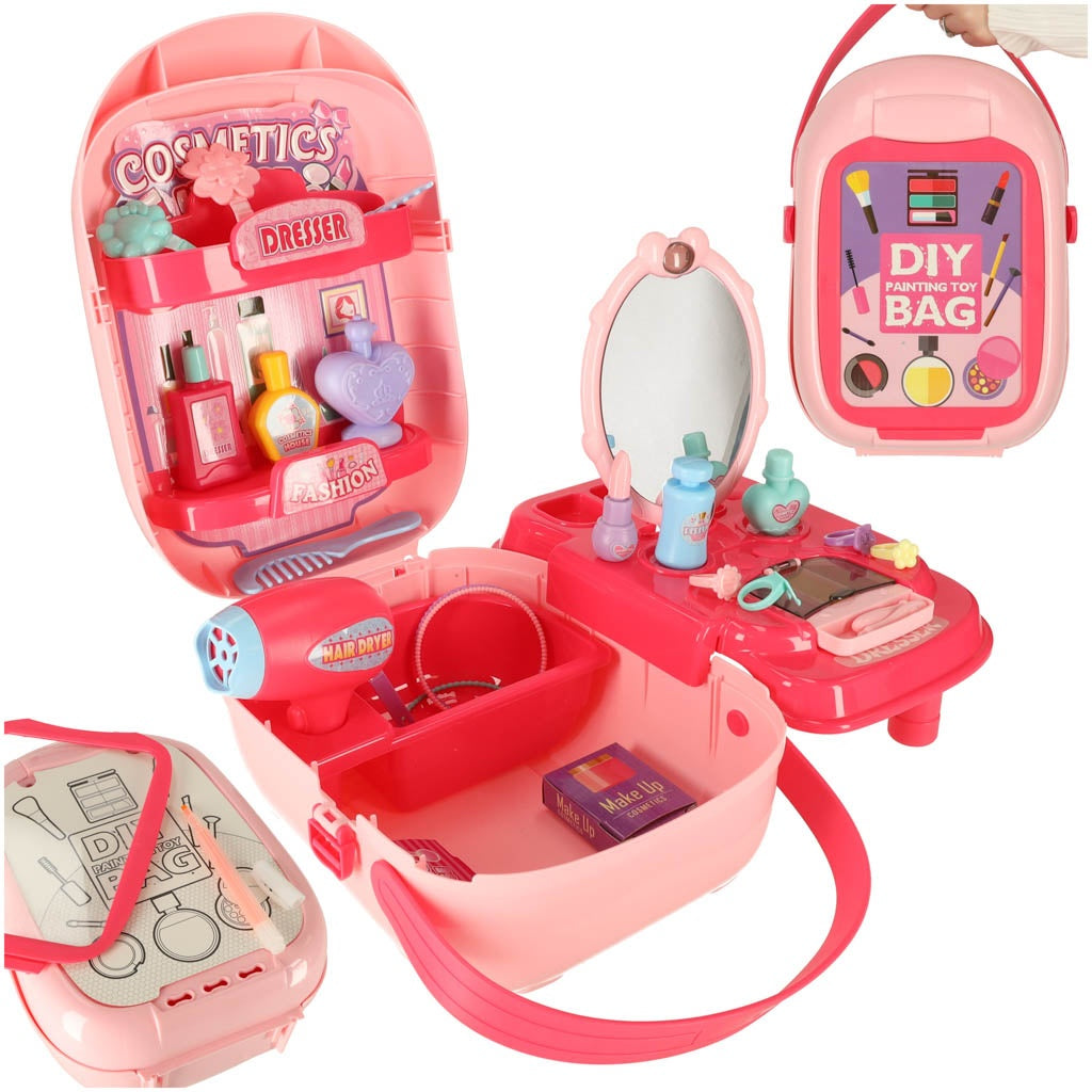Cosmetic set with accessories in case dressing table 37el. + table